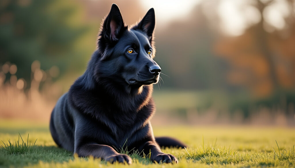 découvrez le berger allemand noir, un compagnon loyal au pelage élégant et mystérieux, alliant beauté et intelligence pour une présence exceptionnelle.