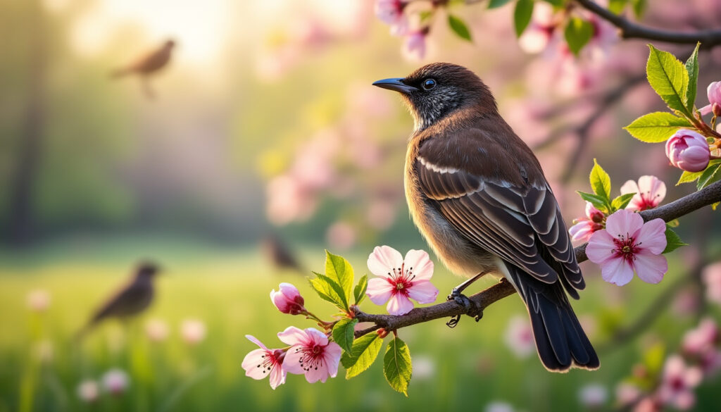 découvrez comment reconnaître les chants uniques et les couleurs distinctives du merle femelle au printemps pour mieux apprécier ce chanteur des jardins.