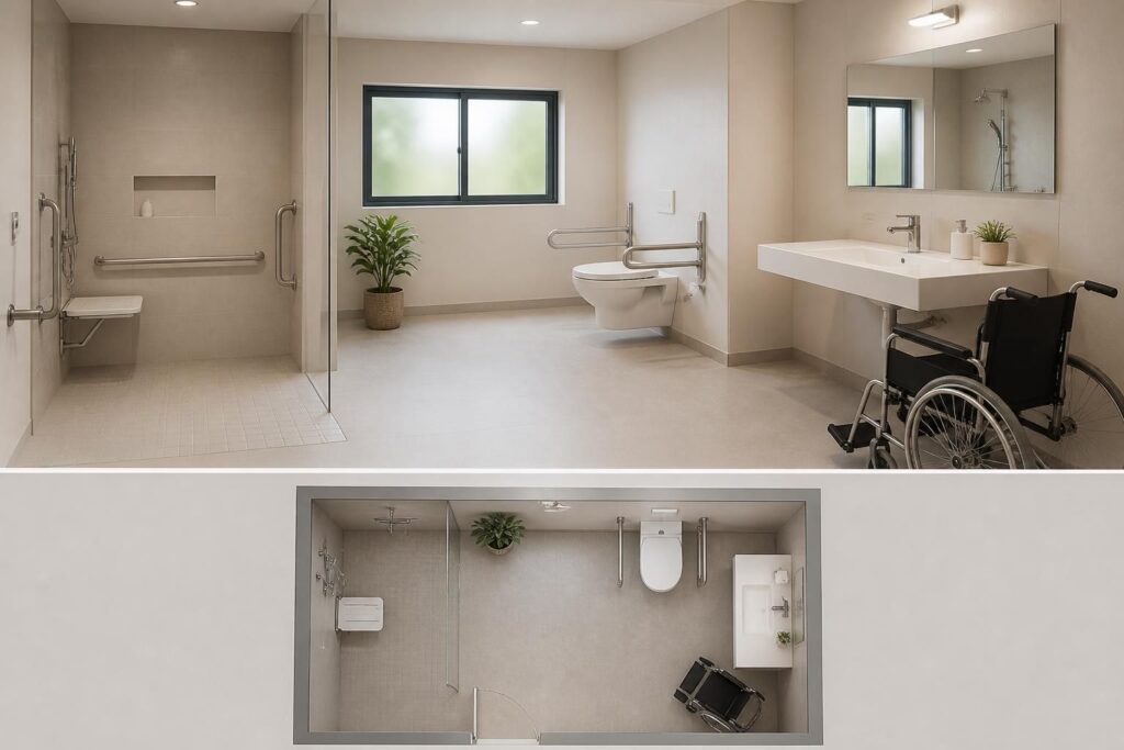 découvrez les normes, dimensions et plans indispensables pour aménager une salle de bain adaptée aux personnes à mobilité réduite, alliant confort et sécurité.