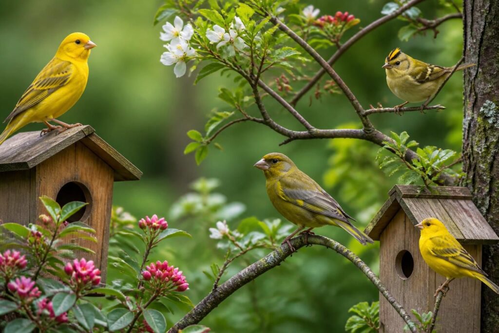 découvrez comment identifier les espèces d'oiseaux jaunes courantes dans votre jardin avec notre guide pratique et facile à suivre.