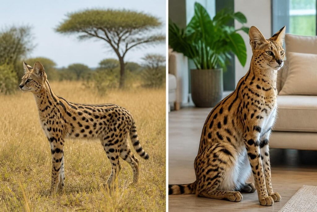 découvrez les caractéristiques du serval, chat sauvage unique, et explorez les différences avec sa version domestique, ainsi que les prix associés.