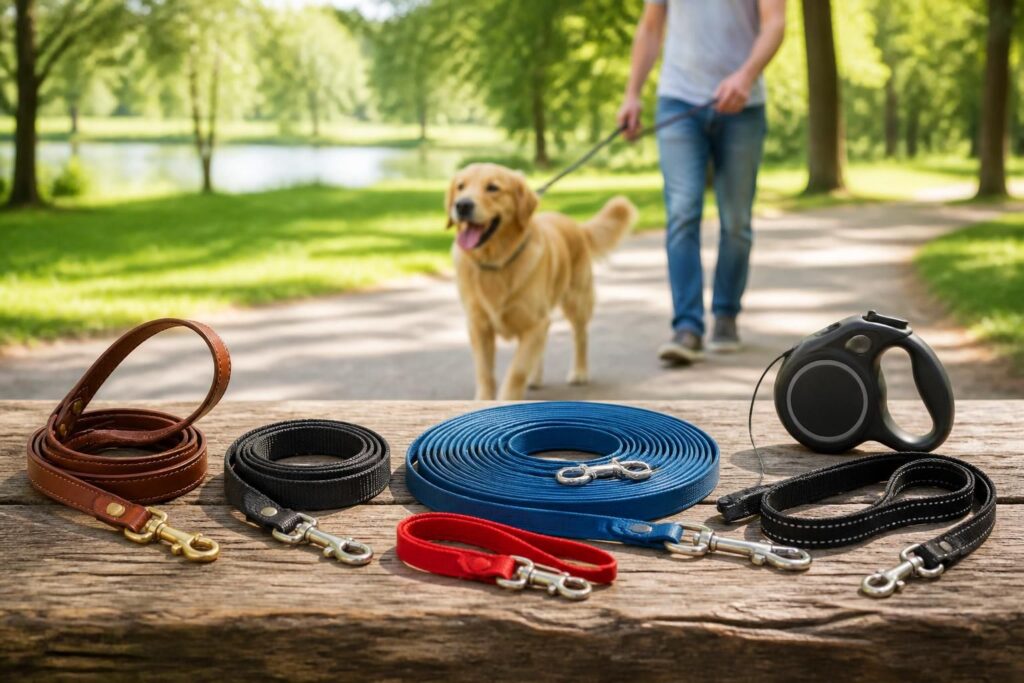 découvrez comment choisir la longe idéale pour votre chien en fonction de la longueur et du modèle adaptés à vos besoins pour des promenades en toute sécurité et liberté.