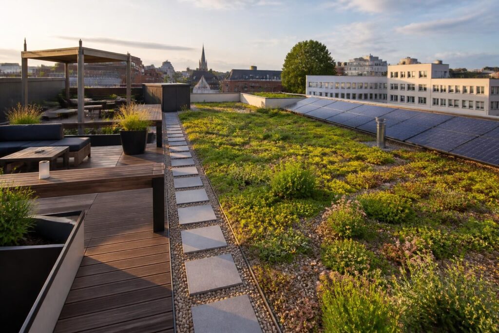 découvrez notre kit toiture végétalisée, idéal pour terrasses et installations en belgique. apportez une touche écologique et esthétique à votre espace extérieur avec des options adaptées à votre projet.