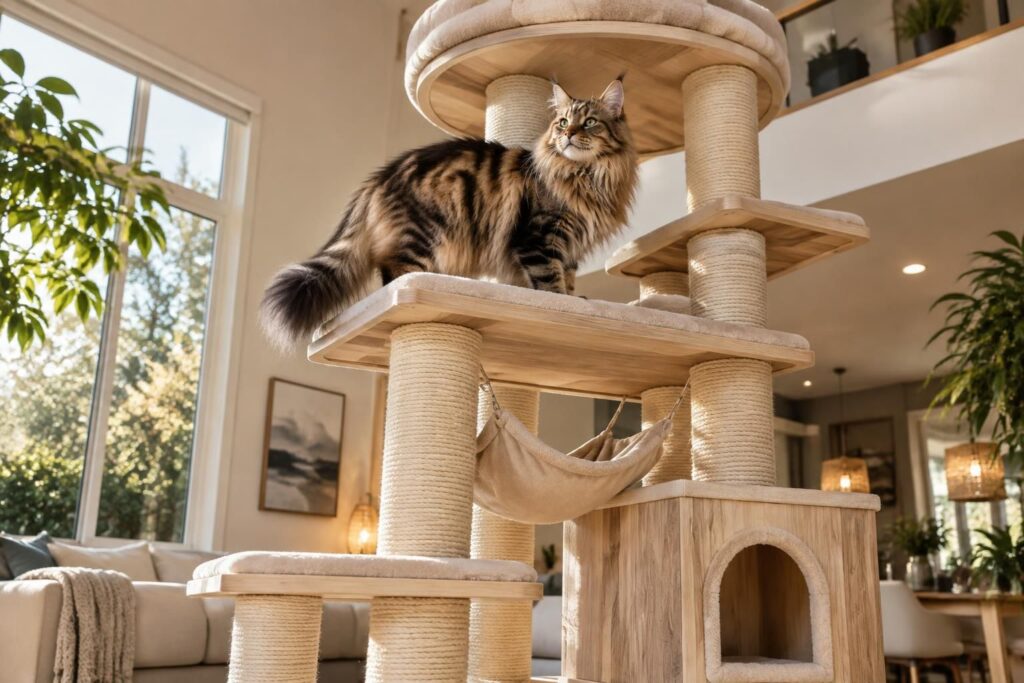 découvrez notre sélection d’arbres à chat xxl pour maine coon : modèles robustes, spacieux et conçus pour répondre aux besoins de cette grande race.